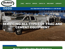 Tablet Screenshot of onsiteoilfieldservice.com